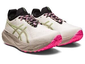 ASICS Women's Gel-Nimbus 25 Trail Running Shoes Nature Bathing/Lime Green 9.5 M